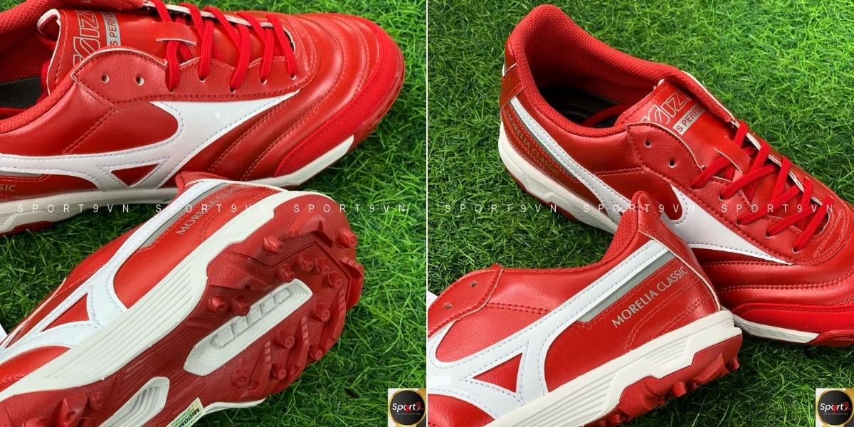 Mizuno Morelia Sala Classic TF - Q1GB220260 - Đỏ Trắng